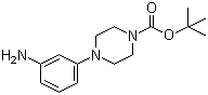 structure of CAS# 206879-72-3, 4-(3-氨基苯基)哌嗪-1-羧酸叔丁酯