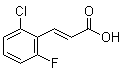 CAS # 206986-82-5, (E)-3-(2-Chloro-6-fluorophenyl)-2-propenoic acid