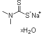 structure of CAS# 207233-95-2, Dimethylcarbamodithioic acid sodium salt hydrate