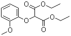 CAS # 20730-58-9, Diethyl (2-methoxyphenoxy)malonate, Diethyl 2-(2-methoxyphenoxy)malonate, 2-(2-Methoxyphenoxy)propanedioic acid 1,3-diethyl ester