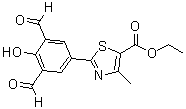 CAS 登录号：2073891-59-3, 2-(3,5-二甲酰基-4-羟基苯基)-4-甲基-5-噻唑羧酸乙酯