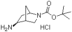 structure of CAS# 207405-66-1, (1R,4R,5R)-rel-5-氨基-2-氮杂双环[2.2.1]庚烷-2-羧酸叔丁酯盐酸盐