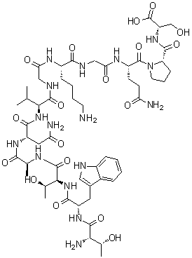 CAS 登录号：207553-42-2, L-苏氨酰-L-色氨酰-L-苏氨酰-L-丙氨酰-L-天冬氨酰胺酰-L-缬氨酰甘氨酰-L-赖氨酰甘氨酰-L-谷氨酰胺酰-L-脯氨酰-L-丝氨酸