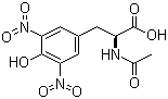 structure of CAS# 20767-00-4, N-Acetyl-3,5-dinitro-L-tyrosine