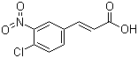 structure of CAS# 20797-48-2, 4-氯-3-硝基肉桂酸