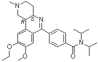CAS # 207993-12-2, Pumafentrine, rel-(-)-4-[(4aS,10bR)-9-Ethoxy-1,2,3,4,4a,10b-hexahydro-8-methoxy-2-methylbenzo[c][1,6]naphthyridin-6-yl]-N,N-bis(1-methylethyl)benzamide, BY 343, BYK 33043