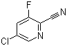 structure of CAS# 207994-11-4, 5-Chloro-3-fluoro-2-pyridinecarbonitrile