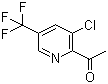 structure of CAS# 207994-12-5, 1-[3-氯-5-(三氟甲基)-2-吡啶基]乙酮