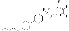 structure of CAS# 208338-52-7, 5-[Difluoro[(trans,trans)-4'-pentyl[1,1'-bicyclohexyl]-4-yl]methoxy]-1,2,3-trifluorobenzene