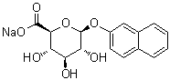 structure of CAS# 20838-64-6, 2-萘基-beta-D-吡喃葡糖苷酸钠