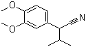 structure of CAS# 20850-49-1, 3-Methyl-2-(3,4-dimethoxyphenyl)butyronitrile