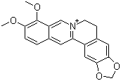 CAS # 2086-83-1, Berberine, 5,6-Dihydro-9,10-dimethoxybenzo[g]-1,3-benzodioxolo[5,6-a]quinolizinium