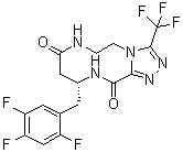 CAS # 2088771-61-1, (10R)-6,7,10,11-Tetrahydro-3-(trifluoromethyl)-10-[(2,4,5-trifluorophenyl)methyl]-1,2,4-triazolo[3,4-c][1,4,7]triazecine-8,12(5H,9H)-dione
