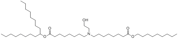 CAS # 2089251-33-0, Lipid 5, nonyl 8-[(8-heptadecan-9-yloxy-8-oxooctyl)-(2-hydroxyethyl)amino]octanoate