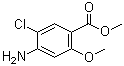 structure of CAS# 20896-27-9, 4-氨基-5-氯-2-甲氧基苯甲酸甲酯