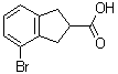 CAS 登录号：209224-95-3, 4-溴-2,3-二氢-1H-茚-2-羧酸