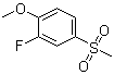 structure of CAS# 20951-14-8, 2-Fluoro-4-(methylsulfonyl)anisole