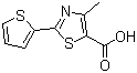 CAS # 209540-08-9, 4-Methyl-2-(2-thienyl)-1,3-thiazole-5-carboxylic acid