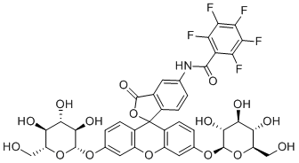 CAS 登录号：209540-62-5, 五氟苯酰-双糖苷荧光素