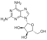 structure of CAS# 2096-10-8, 2-氨基腺嘌呤核苷