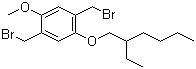 structure of CAS# 209625-37-6, 1,4-二(溴甲基)-2-甲氧基-5-(2-乙基己氧基)苯
