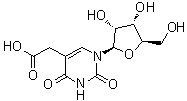 structure of CAS# 20964-06-1, 5-Uridineacetic acid