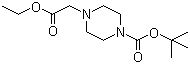 structure of CAS# 209667-59-4, 1-Boc-4-ethoxycarbonylmethylpiperazine