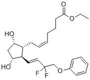 CAS # 209860-89-9, Nortafluprost, Tafluprost ethyl ester, ethyl (Z)-7-[(1R,2R,3R,5S)-2-[(E)-3,3-difluoro-4-phenoxybut-1-enyl]-3,5-dihydroxycyclopentyl]hept-5-enoate