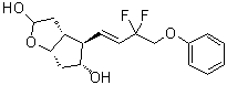 CAS 登录号：209861-02-9, (3aR,4R,5R,6aS)-4-[(1E)-3,3-二氟-4-苯氧基-1-丁烯基]六氢-2H-环戊二烯并[b]呋喃-2,5-二醇