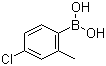 structure of CAS# 209919-30-2, 4-Chloro-2-methylphenylboronic acid