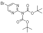 structure of CAS# 209959-33-1, (5-溴嘧啶-2-基)双(叔丁氧羰基)胺