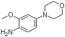 structure of CAS# 209960-91-8, 2-Methoxy-4-(morpholin-4-yl)aniline