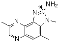 CAS # 210100-52-0, 3,4,8-Trimethyl-3H-imidazo[4,5-f]quinoxalin-2-amine-2-<sup>14</sup>C
