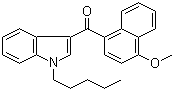structure of CAS# 210179-46-7, 1-戊基-3-(4-甲氧基萘甲酰基)吲哚