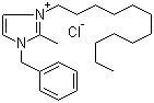 CAS # 21054-72-8, 1-Benzyl-2-methyl-3-laurylimidazolium chloride, 1-Dodecyl-2-methyl-3-benzylimidazolium chloride, Curezol SFZ