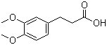 structure of CAS# 2107-70-2, 3,4-二甲氧基苯丙酸