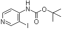 structure of CAS# 211029-67-3, tert-Butyl 3-iodo-4-pyridinylcarbamate