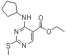 structure of CAS# 211245-62-4, 4-环戊基氨基-2-甲硫基嘧啶-5-羧酸乙酯