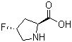 structure of CAS# 21156-44-5, (2S,4R)-4-氟吡咯烷-2-甲酸