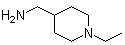 1-Ethyl-4-piperidinemethanamine molecular structure (CAS 21168-71-8)