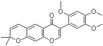 structure of CAS# 211799-56-3, 2',4',5'-三甲氧基-2'',2''-二甲基吡喃并[5'',6'':6,7]异黄酮