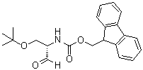 structure of CAS# 211929-87-2, [(1S)-2-(1,1-Dimethylethoxy)-1-formylethyl]carbamic acid 9H-fluoren-9-ylmethyl ester