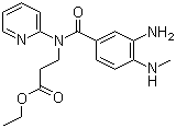 CAS # 212322-56-0, 3-[(3-Amino-4-methylaminobenzoyl)pyridin-2-ylamino]propionic acid ethyl ester, ethyl 3-[[3-amino-4-(methylamino)benzoyl]-pyridin-2-ylamino]propanoate