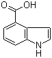 CAS # 2124-55-2, Indole-4-carboxylic acid, 1H-4-Indolecarboxylic acid