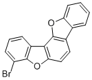 CAS # 2128291-05-2, 4-Bromobenzo[1,2-b:3,4-b']bisbenzofuran, 7-bromo-9,20-dioxapentacyclo[11.7.0.02,10.03,8.014,19]icosa-1(13),2(10),3(8),4,6,11,14,16,18-nonaene