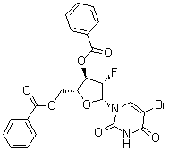 CAS # 213136-12-0, 5-Bromo-1-(3,5-di-O-benzoyl-2-deoxy-2-fluoro-beta-D-arabinofuranosyl)-2,4(1H,3H)-pyrimidinedione