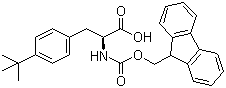 structure of CAS# 213383-02-9, N-芴甲氧羰基-4-叔丁基-L-苯丙氨酸
