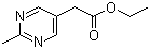 2-Methyl-5-pyrimidineacetic acid ethyl ester molecular structure (CAS 2134-40-9)