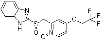 structure of CAS# 213476-12-1, 2-[[[3-甲基-1-氧代-4-(2,2,2-三氟乙氧基)-2-吡啶基]甲基]亚磺酰基]-1H-苯并咪唑