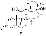 CAS # 2135-17-3, Flumethasone, 6a,9a-Difluoro-16a-methyl-11b,17a,21-trihydroxy-1,4-pregnadiene-3,20-dione, 6a,9a-Difluoro-16a-methylprednisolone, 6alpha-Fluorodexamethasone